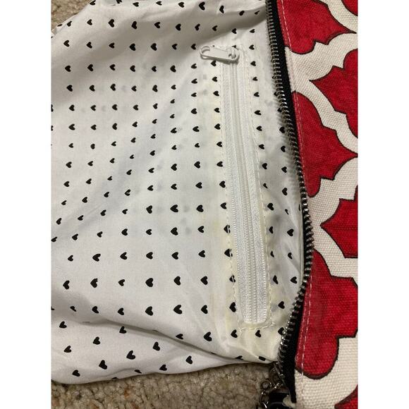 BRIGHTON SMALL RED, WHITE DOVE WITH HOLLY CROSSBODY BAG - Picture 12 of 12